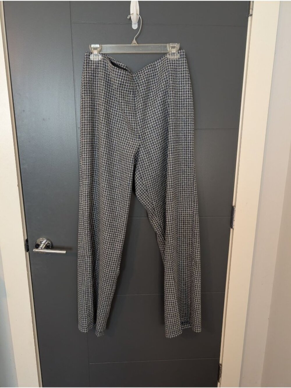 NWT Peace of Cloth Jules Clean Pull On Pant in Brussels Metallic Check - Large